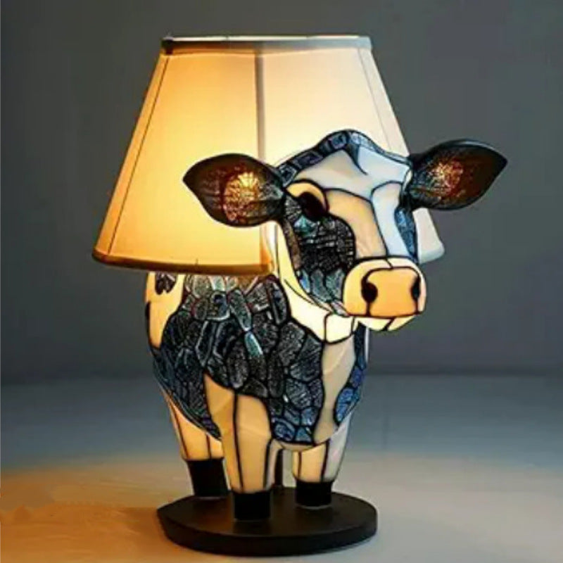Marguerite | Magiczna lampa krowa z kolorowego szkła