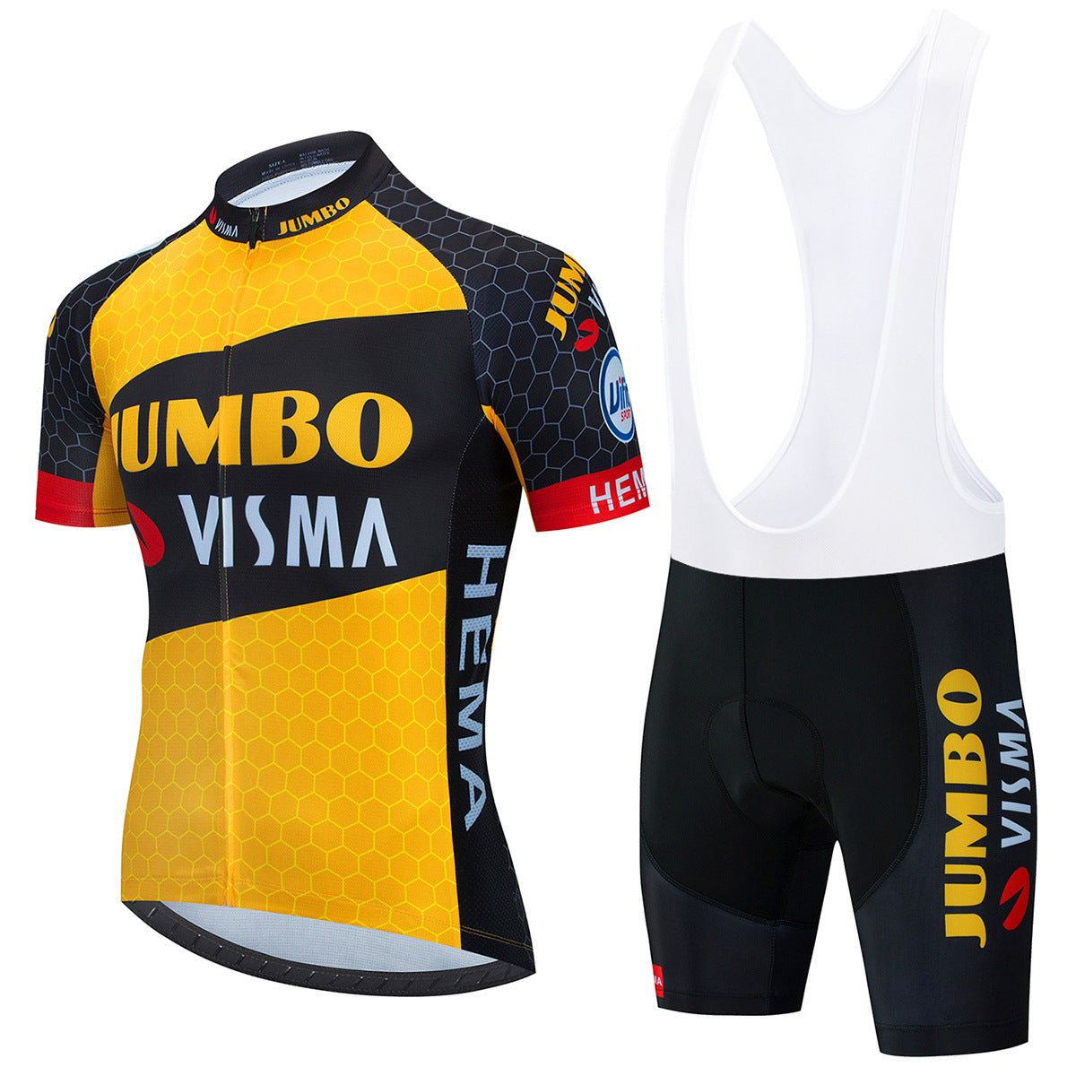 Jumbo Visma - Profesjonalny zestaw koszulki rowerowej