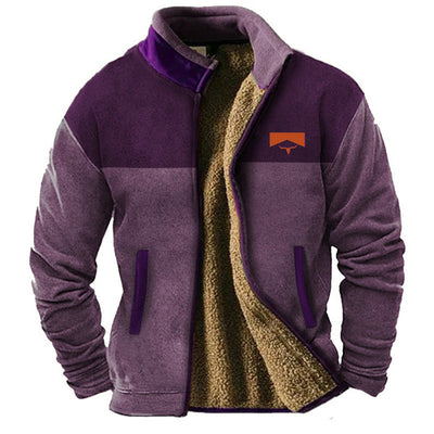Savrani - Męska kurtka casual z polaru