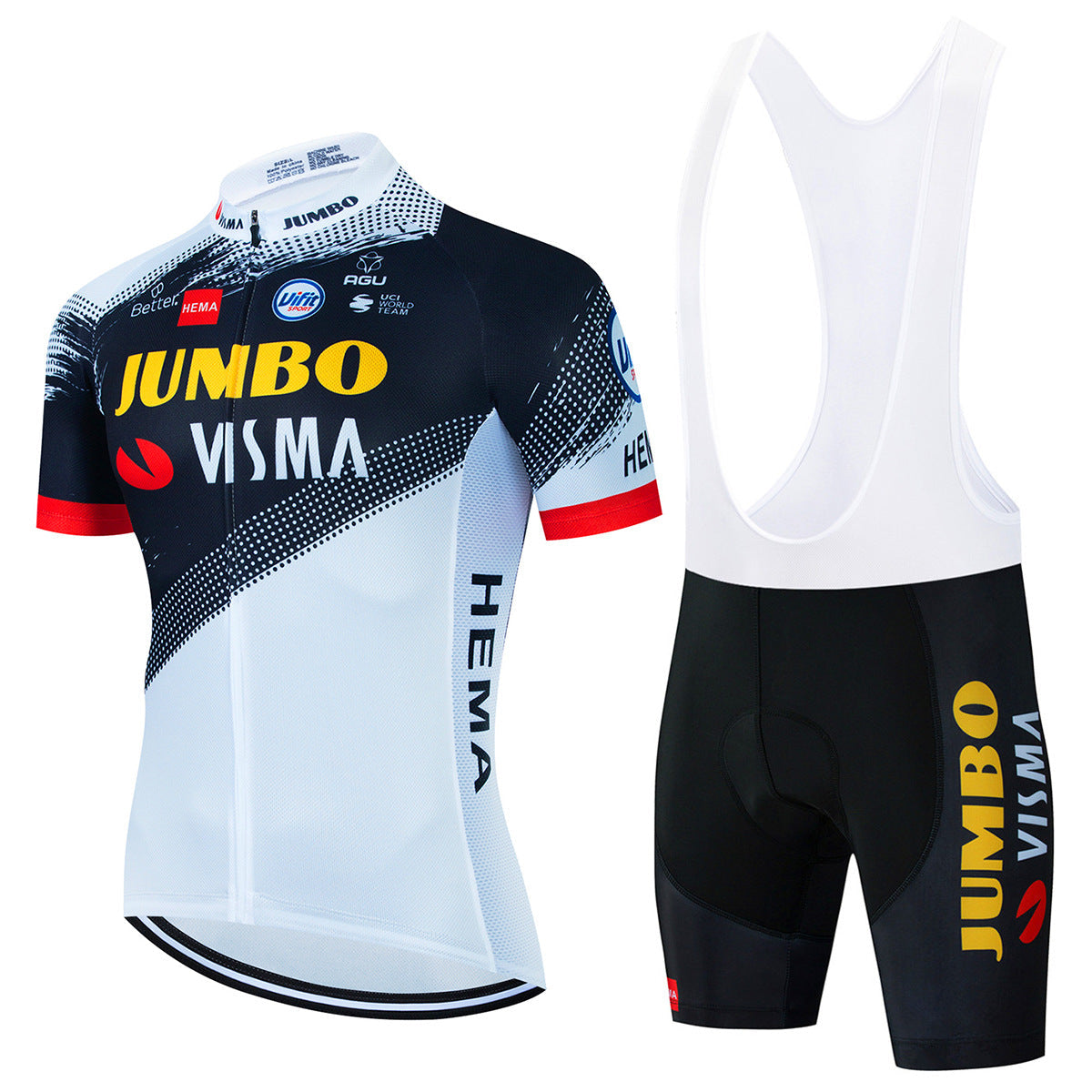 Jumbo Visma - Profesjonalny zestaw koszulki rowerowej