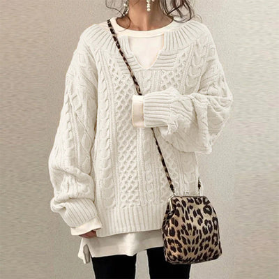 STACY | Przesadny sweter dzianinowy