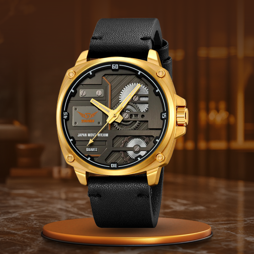 Zegarek Męski Skórzany Quartz™ - Olsen & Olsen