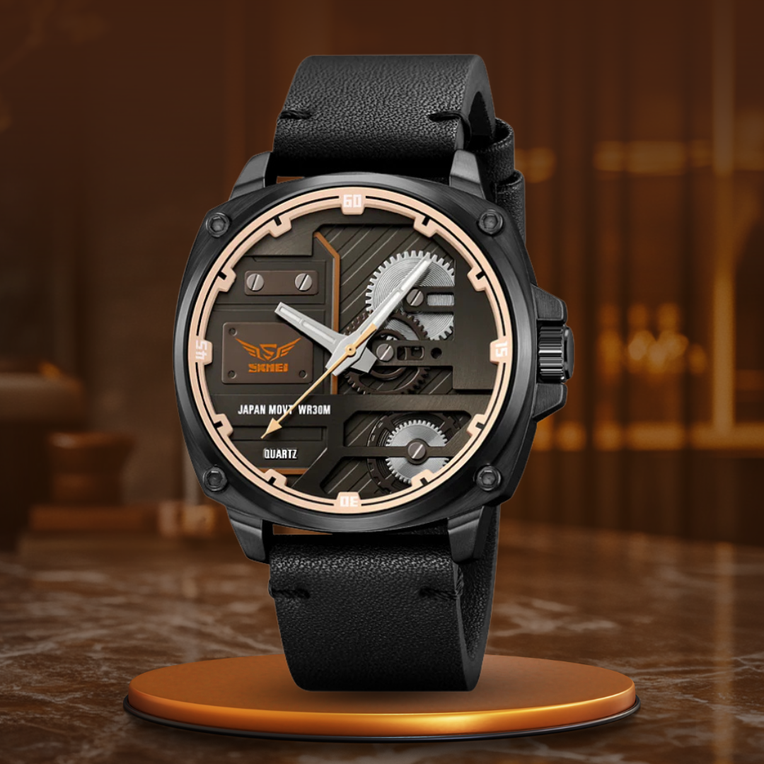 Zegarek Męski Skórzany Quartz™ - Olsen & Olsen
