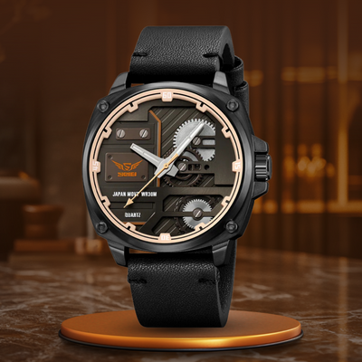 Zegarek Męski Skórzany Quartz™ - Olsen & Olsen