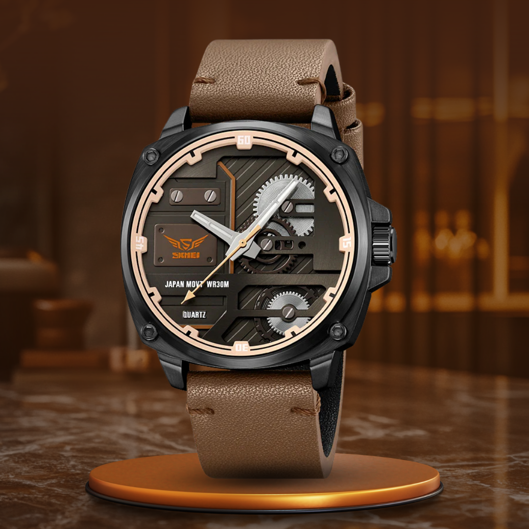 Zegarek Męski Skórzany Quartz™ - Olsen & Olsen