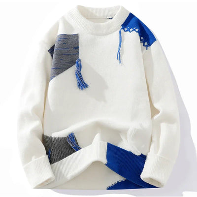 Verre Blanc™ | Męski sweter z nowoczesnymi szwami