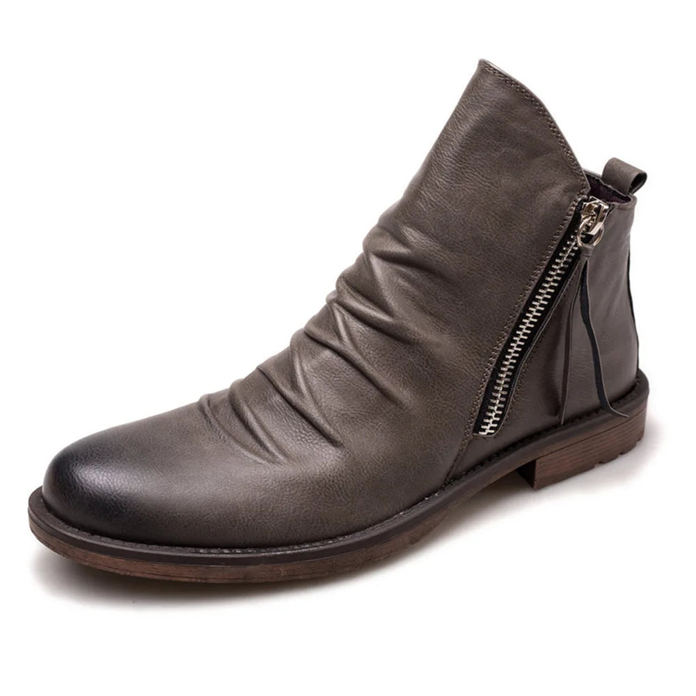Owens™ | Skórzane botki Chelsea