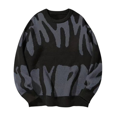 Verre Blanc™ | Męski sweter casual w kontrastowych kolorach