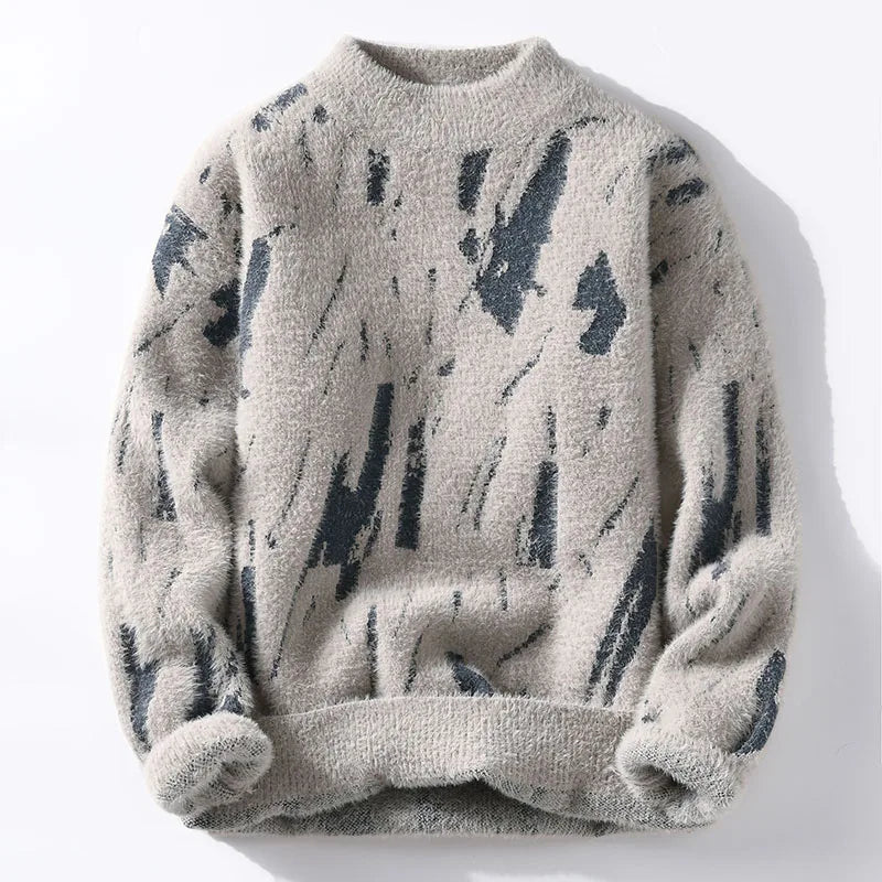 Verre Blanc™ - Sweter z mieszanej dzianiny