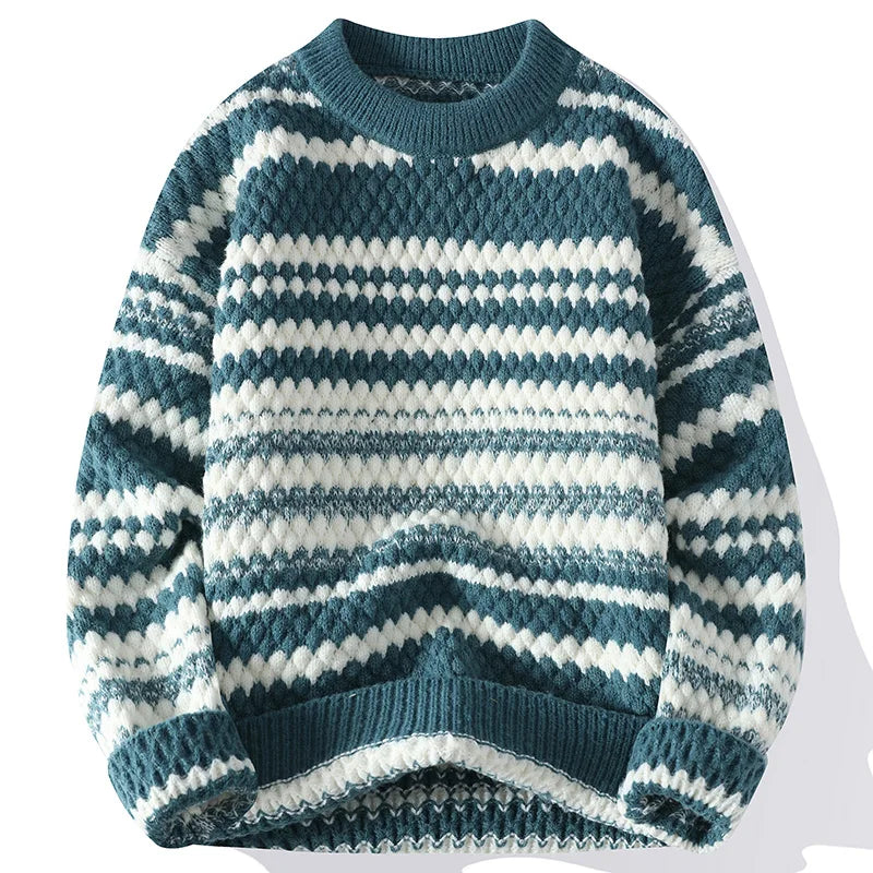 Verre Blanc™ | Męski sweter w paski