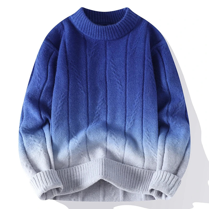 Verre Blanc™ | Męski sweter z kontrastowym splotem
