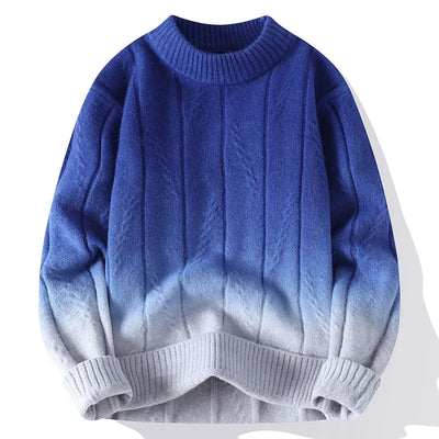 Verre Blanc™ | Męski sweter z kontrastowym splotem