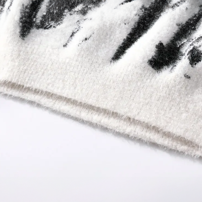 Verre Blanc™ - Sweter z mieszanej dzianiny