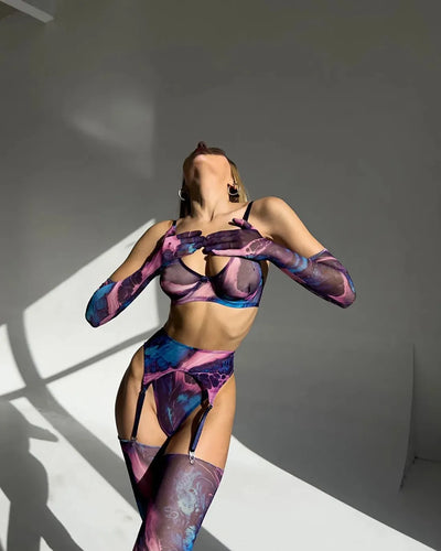 Valérie™ | Zestaw bielizny 5 części Tie Dye