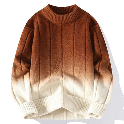 Verre Blanc™ | Męski sweter z kontrastowym splotem