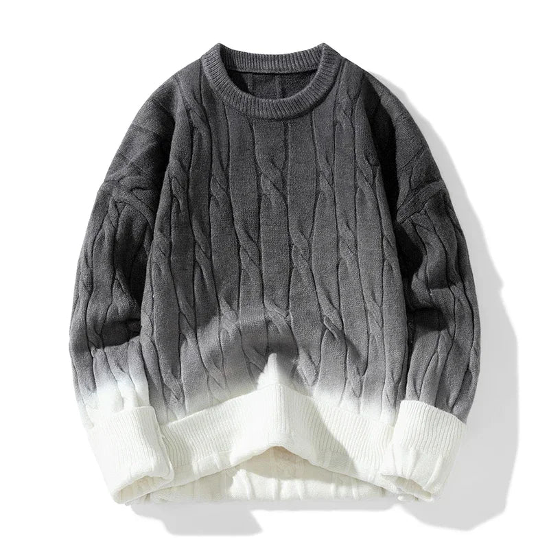 Verre Blanc™ | Sweter warstwowy z grubym splotem