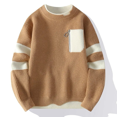 Verre Blanc™ | Sweter casual z grubego splotu