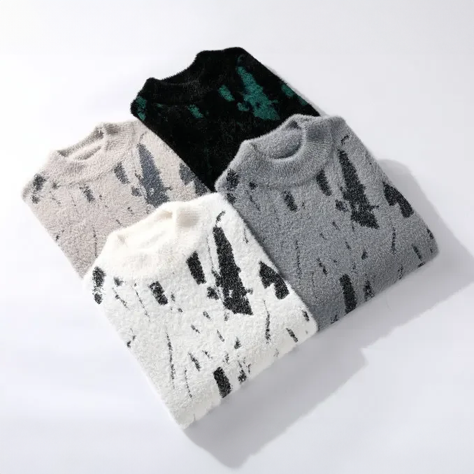 Verre Blanc™ - Sweter z mieszanej dzianiny