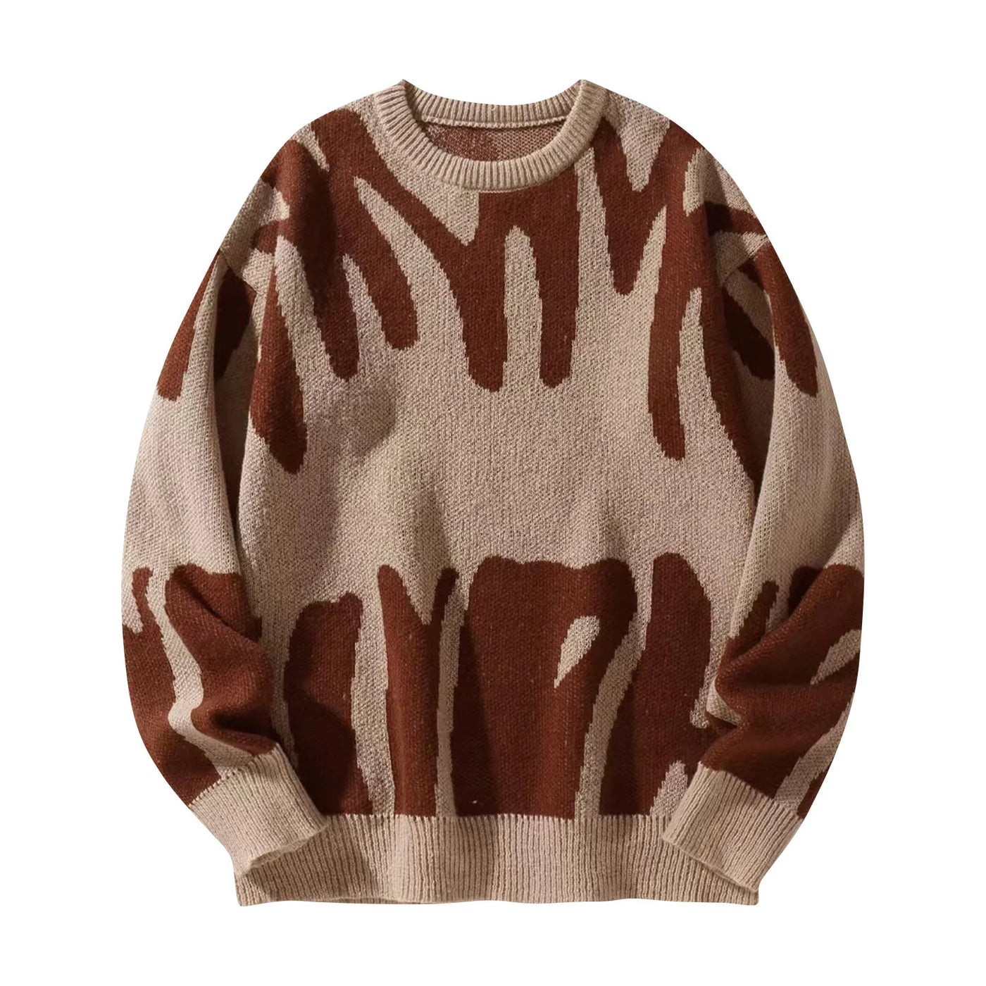 Verre Blanc™ | Męski sweter casual w kontrastowych kolorach