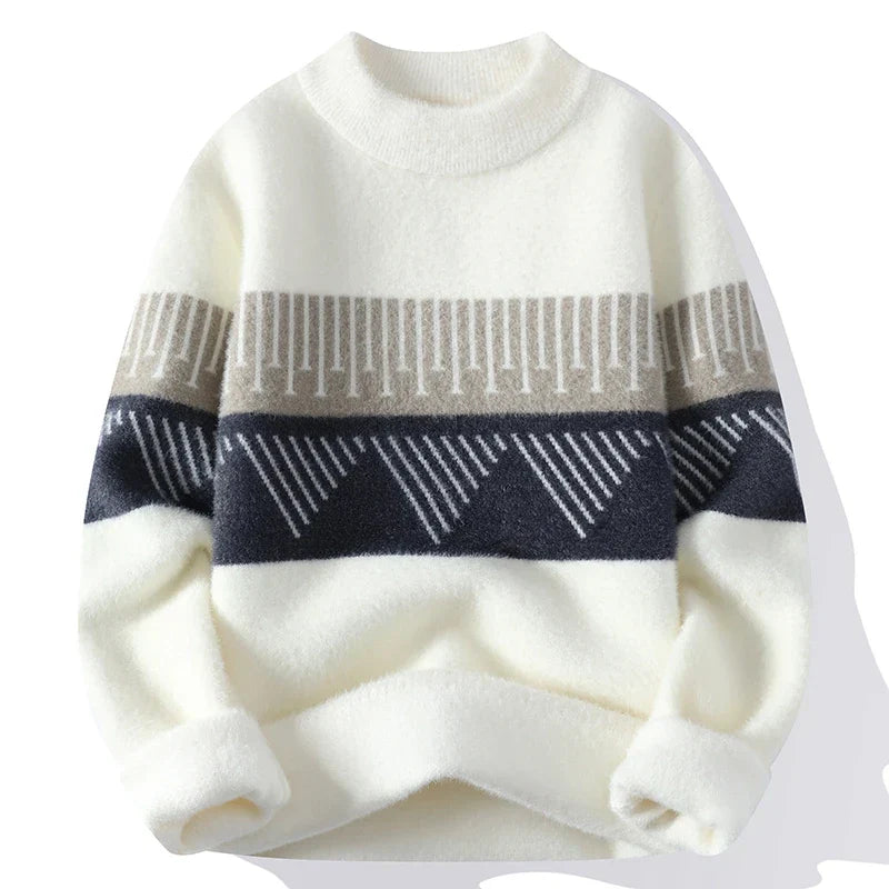 Verre Blanc™ | Męski cienki sweter z kaszmiru