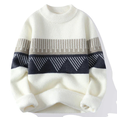 Verre Blanc™ | Męski cienki sweter z kaszmiru