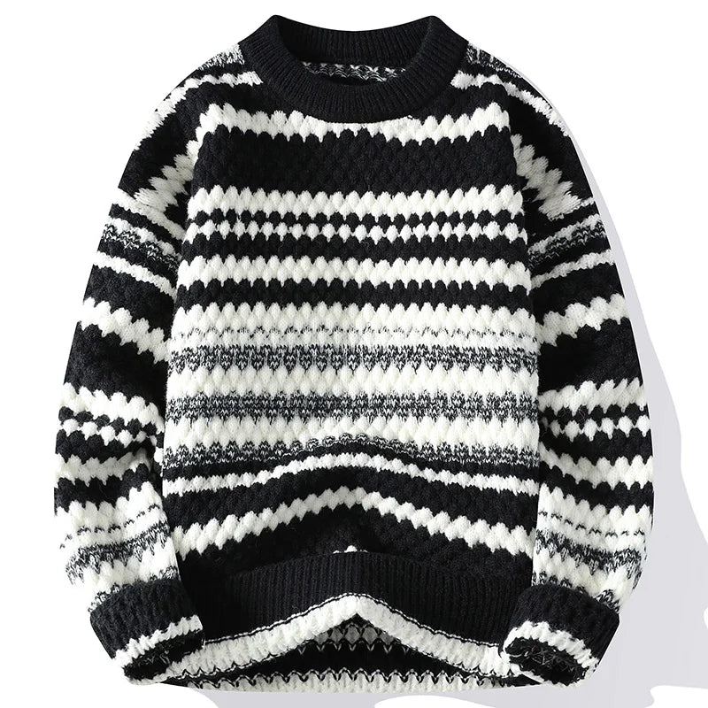 Verre Blanc™ | Męski sweter w paski