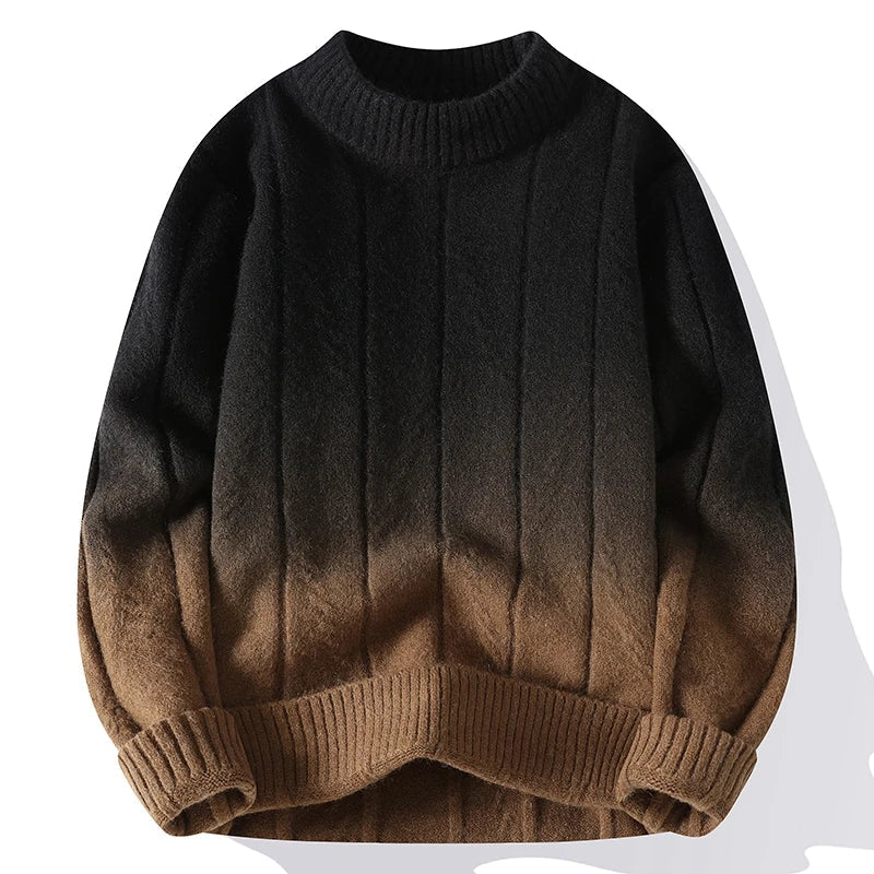 Verre Blanc™ | Męski sweter z kontrastowym splotem