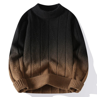 Verre Blanc™ | Męski sweter z kontrastowym splotem