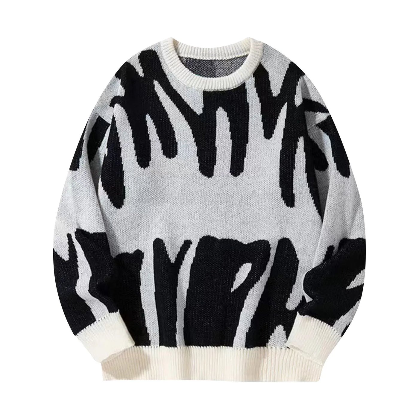 Verre Blanc™ | Męski sweter casual w kontrastowych kolorach
