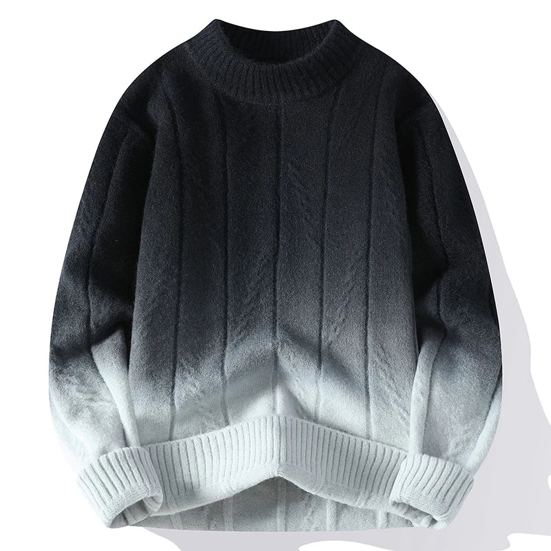 Verre Blanc™ | Męski sweter z kontrastowym splotem
