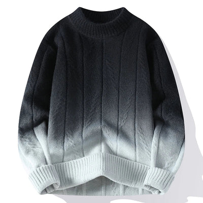 Verre Blanc™ | Męski sweter z kontrastowym splotem