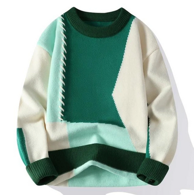 Verre Blanc™  | Modny sweter patchwork