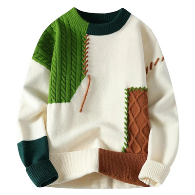 Verre Blanc™  | Modny sweter patchwork