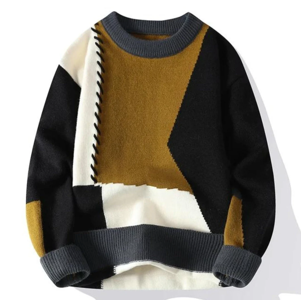 Verre Blanc™  | Modny sweter patchwork