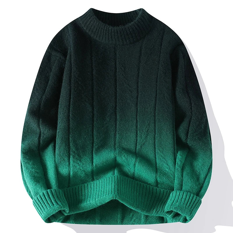 Verre Blanc™ | Męski sweter z kontrastowym splotem