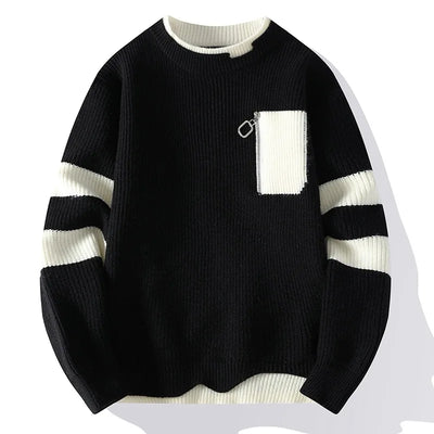 Verre Blanc™ | Sweter casual z grubego splotu