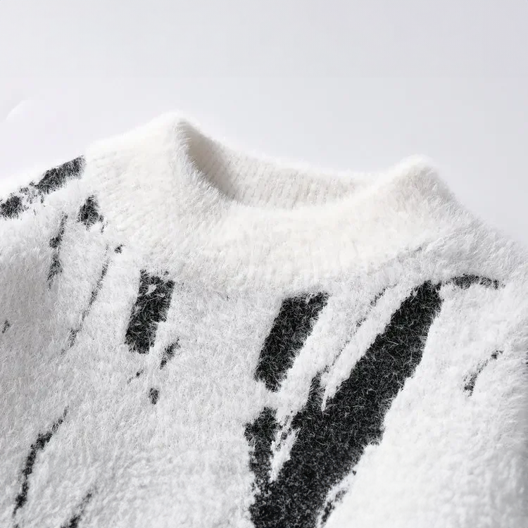 Verre Blanc™ - Sweter z mieszanej dzianiny