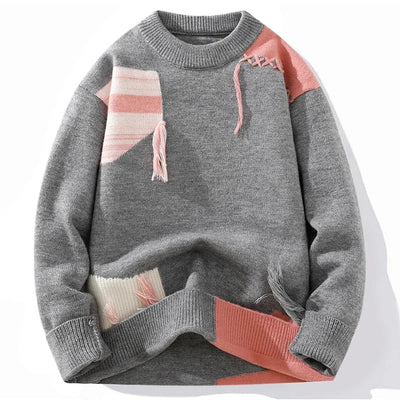 Verre Blanc™ | Męski sweter z nowoczesnymi szwami