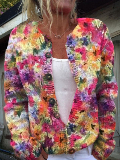 Frederika | Sweter w Kwiaty Jesienne