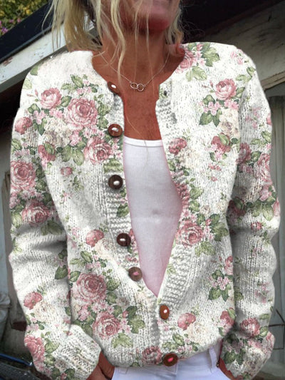 Frederika | Sweter w Kwiaty Jesienne
