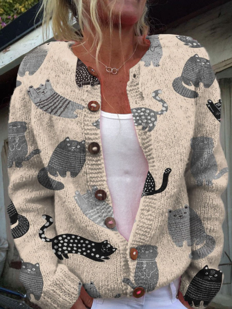 Fiona | Sweter z Figlarnymi Kotami