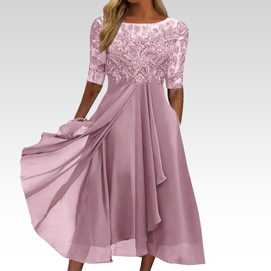 Taryn® | Elegancka sukienka midi z koronką