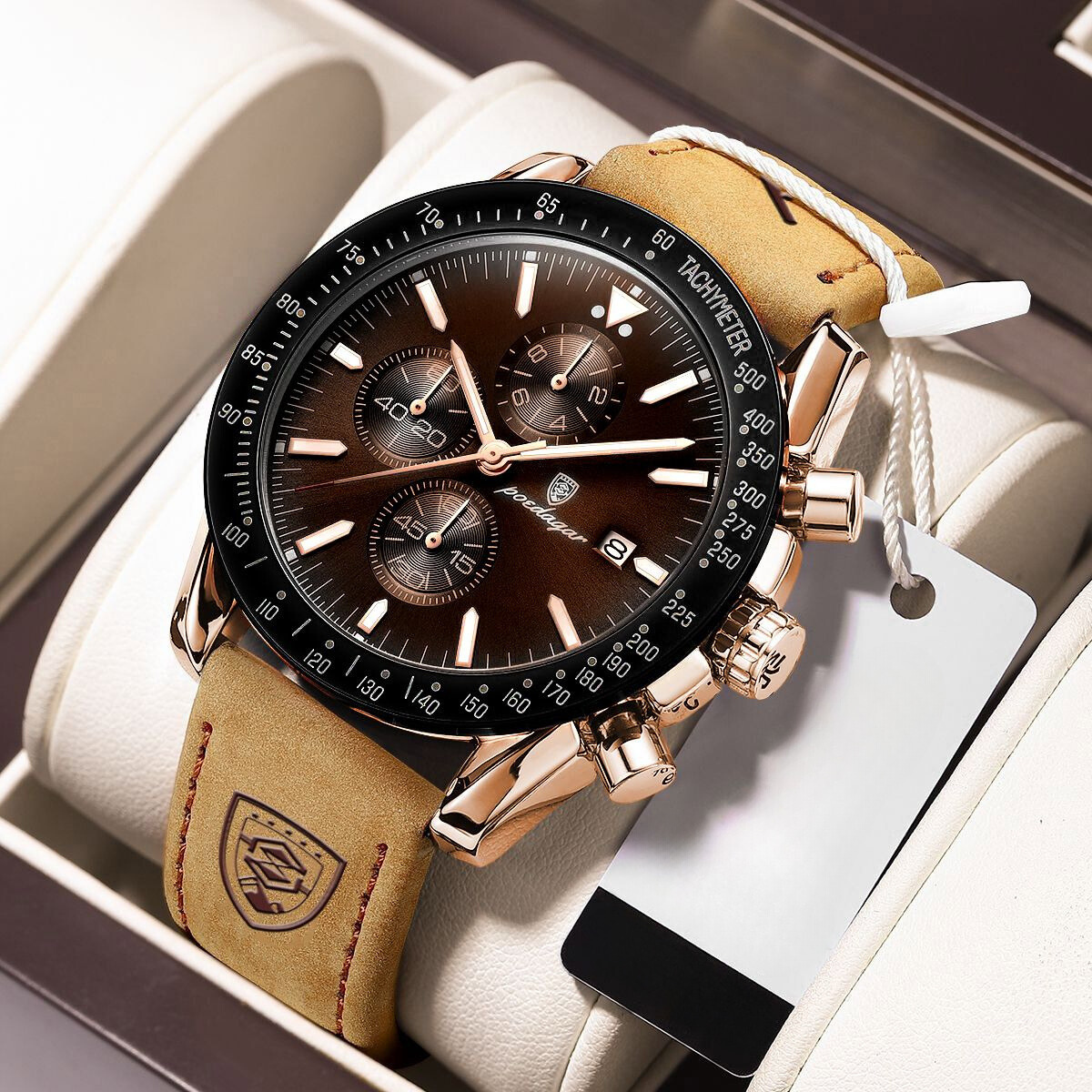 Zegarek Chronograf Data Błyszczący™ Olsen & Olsen