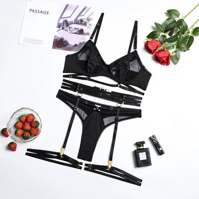 Julietta™ | Zestaw bielizny francuskiej 3 częściowy
