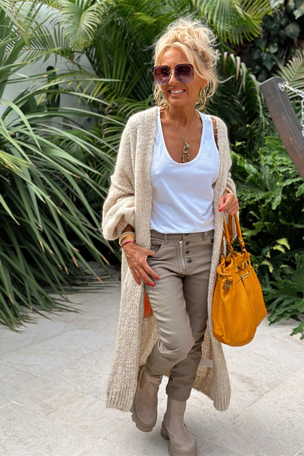 Lieblich - Przesadny sweter długi kardigan