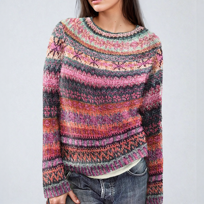 Anna | Klasyczny pulower Fair Isle