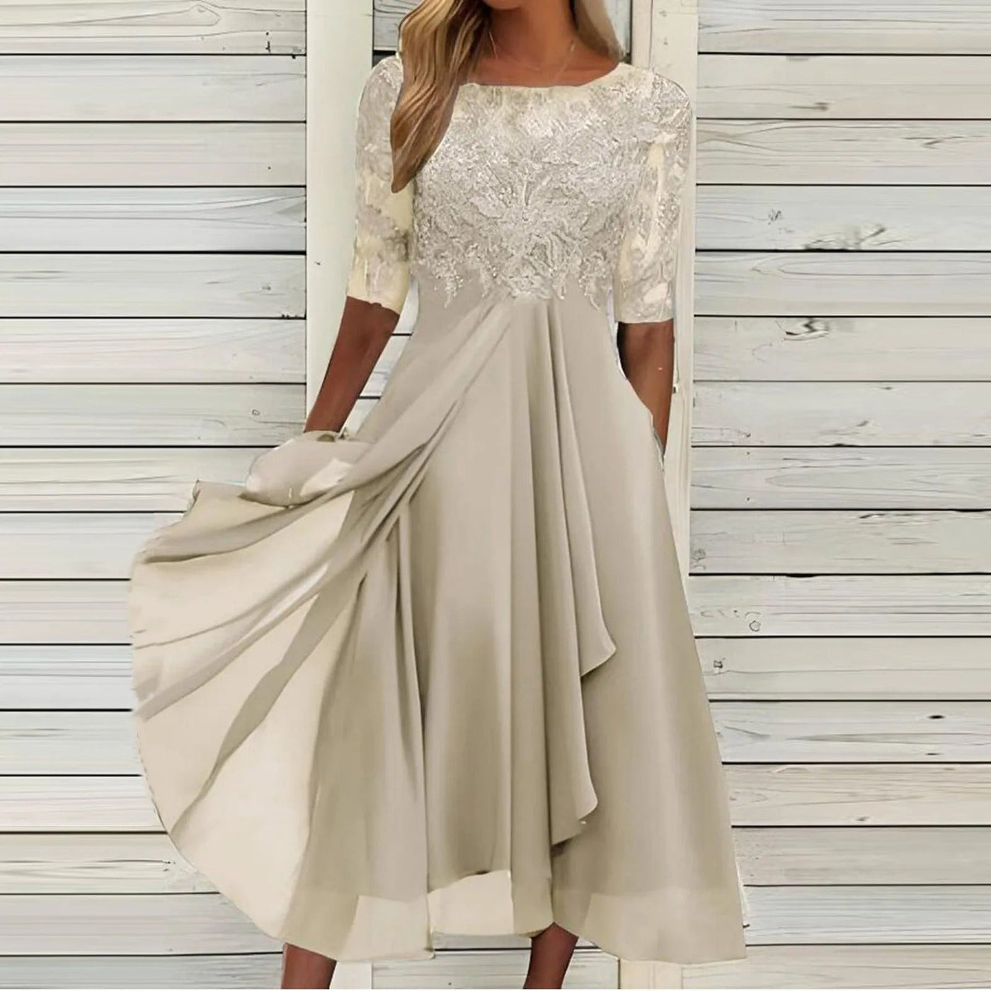 Taryn® | Elegancka sukienka midi z koronką