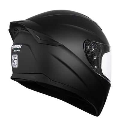 F-700 Kask Motocyklowy - Matt Czarny