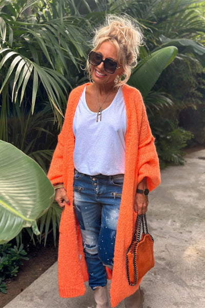 Lieblich - Przesadny sweter długi kardigan