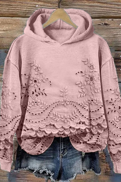 Bluza z Kapturem w Koronkę Prato